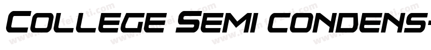 College Semi condens字体转换